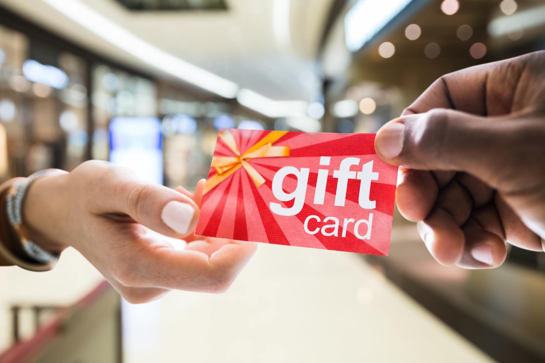 Giving Gift Card Or Voucher